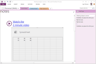 onenote onenote
